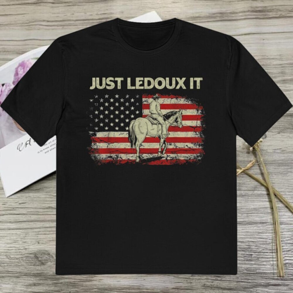 Just Ledoux It Retro USA Western Rodeo Country Shirt .